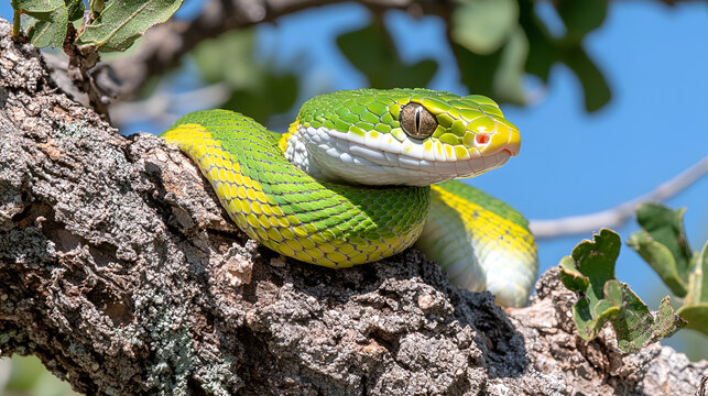 green tree python