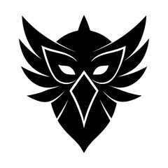 Obraz premium Owl vector graphic bird illustration avian design predator art silhouette