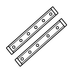 Abstract glowing straight led light bar with vibrant color effects on a dark background modern illumination design