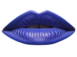 Realistic lips illustration logo design