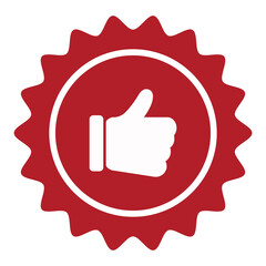 Like, Approve or Recommended illustration element. Vector for business, marketing and other content.