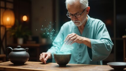 Chinese tea ceremony character images