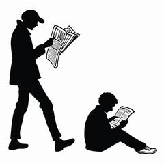 People Reading Newspapers