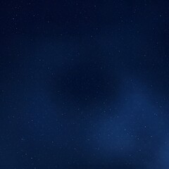 Obraz premium Serene deep blue night sky with a subtle cosmic nebula and a dense field of distant stars, an astronomical view.