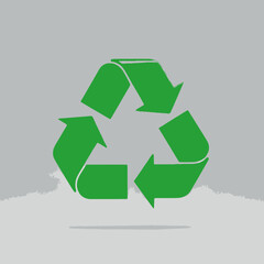 Obraz premium A stylized disposable coffee cup with a leaf logo.