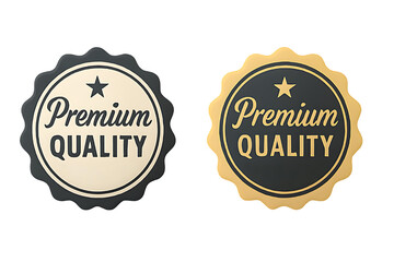 Premium Quality Gold and Black Labels