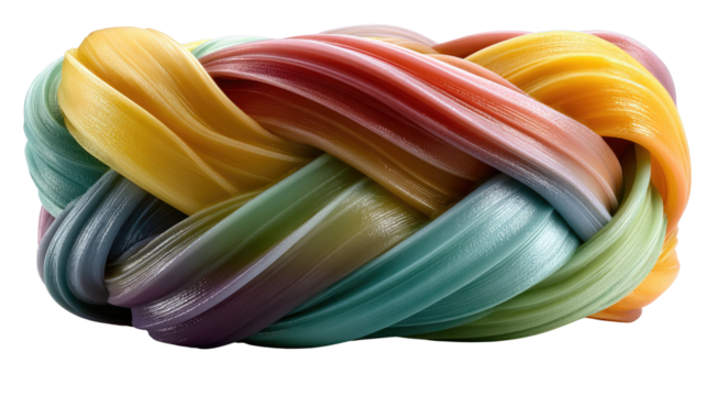 Abstract Rainbow Twist: A visually captivating abstract creation showcasing a mesmerizing rainbow twist, offering a delightful fusion of color and form.