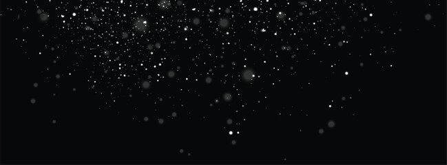 Vector snowfall light effect snowflakes elements background