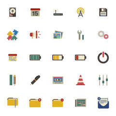 business and finance icons set
