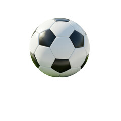 Fototapeta premium High quality soccer ball isolated against black background for sports editorial and commercial purposes