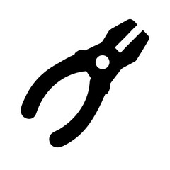 A flat icon of a pair of pliers. Ideal for websites and blogs related to construction, tools, DIY projects, or hardware stores.

