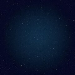 Obraz premium Vast deep blue expanse of the night sky, showcasing countless distant stars in the infinite cosmos.