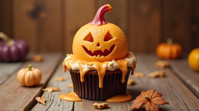 halloween pumpkin cake - Powered by Adobe