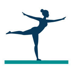 silhouette of a woman doing yoga