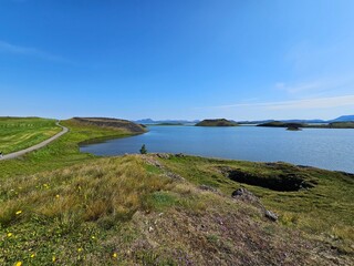 Myvatn See Island Skutustadagigar