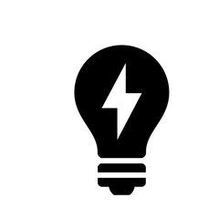 Energy Icon Vector Illustration Glyph Version        