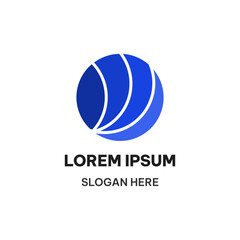 Simple global logo template in simple style. Abstract globe logo vector illustration 