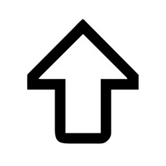 Fototapeta premium Arrow Up Icon Vector Illustration