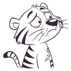 cartoon illustration of a dog