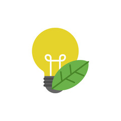 green ecology flat icon design