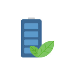 green ecology flat icon design
