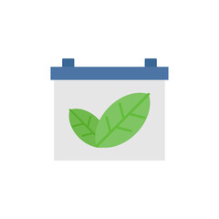 green ecology flat icon design