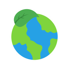 Eco Friendly Icon Vector Illustration Flat Version        