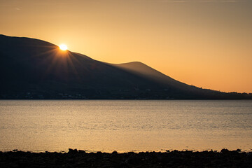 Sunrise Over Mourne Mountains Seen