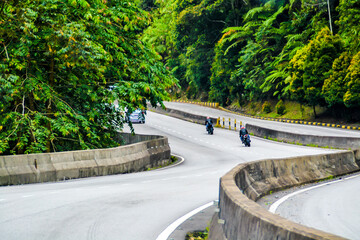 road in the city park