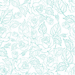 seamless pattern with flowers
