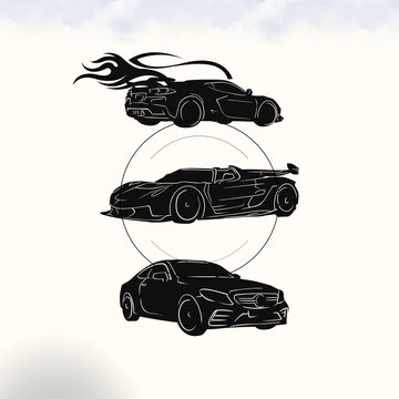 cars lmp vector illustration