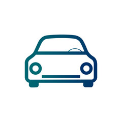 Sleek Car Icon in Gradient Style