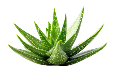 Aloe vera plant isolated on white background, png