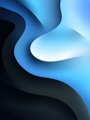 abstract blue wavy gradient background with grain and noise texture for header poster banner backdrop design wavy abstract background of gradient of colors soft blue black and white 3d waves