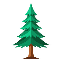 christmas tree vector illustration