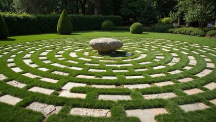 Design of Circular Horticultural Maze