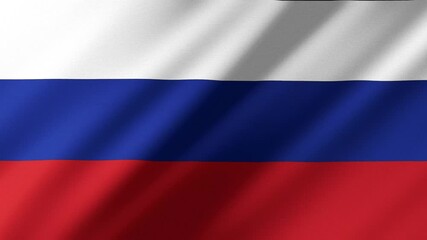 Flag of Russia 4k footage 60 FPS