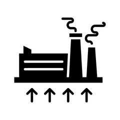 Geothermal Energy Icon Vector Illustration Line Version
