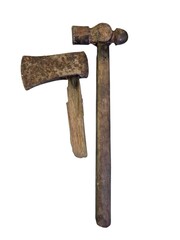Rusty Axe and Hammer