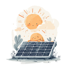 Solar Panel Logo Very Cool Technology	