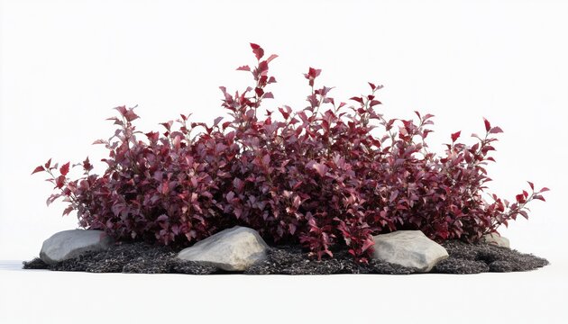 Dwarf Ninebark Wine: A Summer-Planted Gem For Landscape Gardening With Deep Red Foliage In The Garden