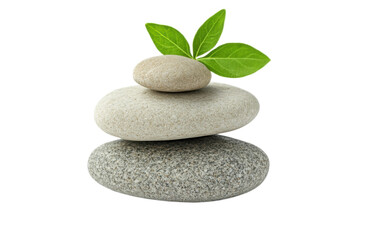 Fototapeta premium Balanced Stone spar and wellness isolated on white background, png