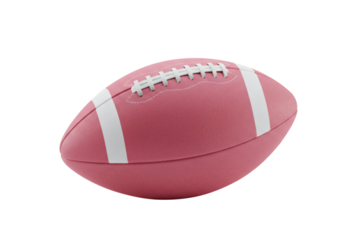 American Football Pink White Ball Sport Game Equipment Recreation Activity Athletic