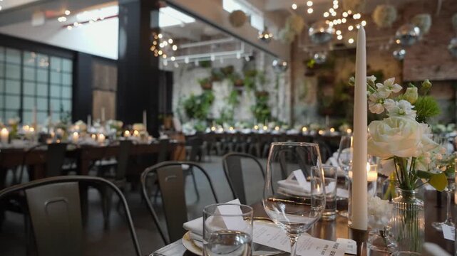A beautifully arranged and elegantly set table with charming floral decor, perfect for every celebration moment