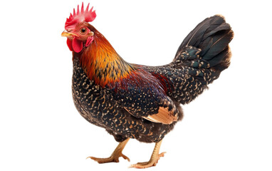 Fototapeta premium Bantam chicken isolated on white background, png