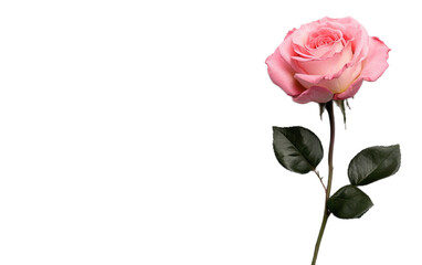 Fototapeta premium Beautiful of Rose blossom isolated on white background, png