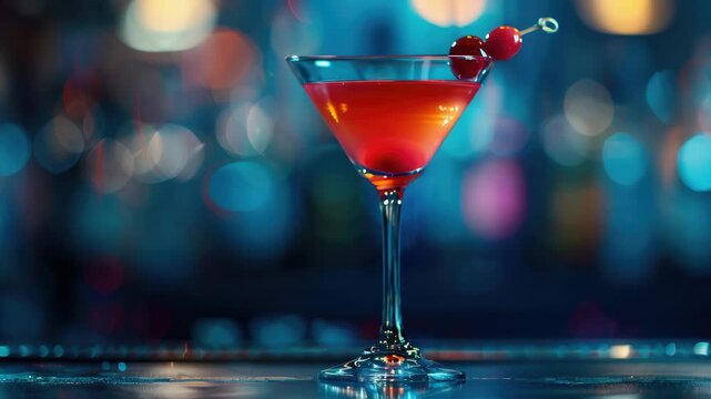 A classic cocktail with a cherry on top, perfect for parties and gatherings