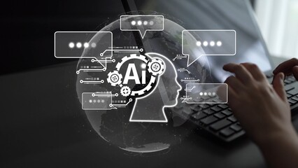 AI Assistant Brain Processor with LLM Technology, Big Data, Machine Learning, Generative AI for Business Support, Future Agentic AI Technology and Artificial Intelligence Prompt Engineering. Muxer