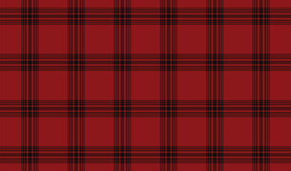 red and black traditional scottish tartan plaid checkered stripes trendy skirt pattern background suitable for textile and packaging print.