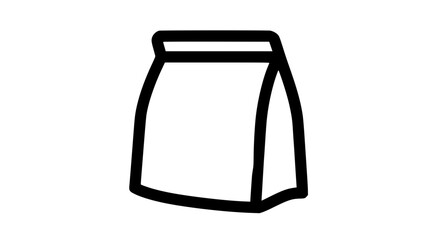 School breakfast minimalist black 